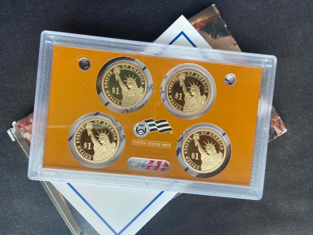 【币观天下】第142期钱币拍卖 【美国】2008年美国总统精制币4枚