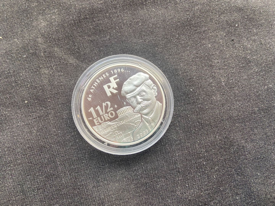 【币观天下】第142期钱币拍卖 【法国】2004法国顾拜旦银币