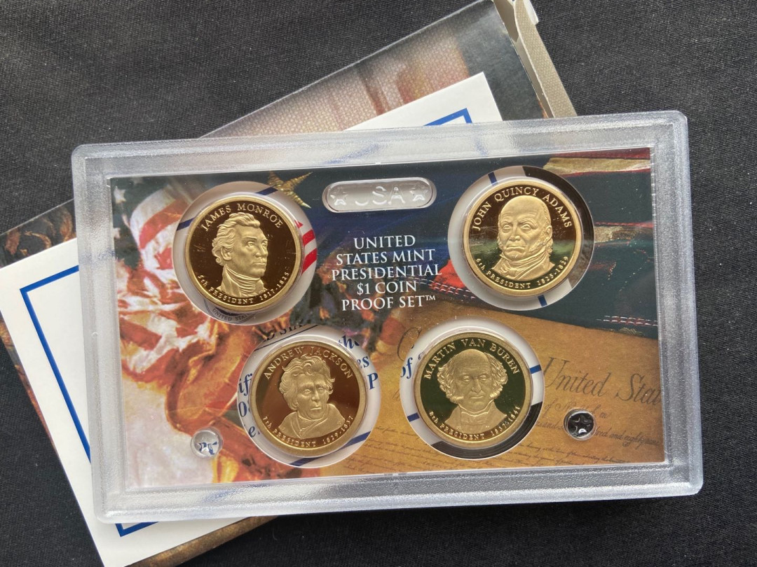【币观天下】第142期钱币拍卖 【美国】2008年美国总统精制币4枚