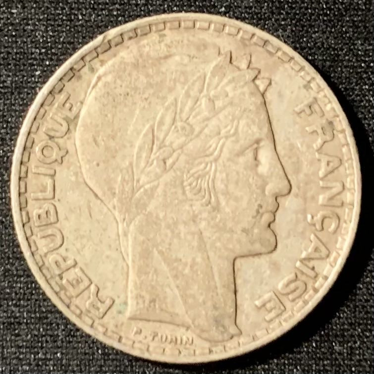 紫瑗钱币—微拍第135期  法国 1929年 自由女神 10法郎 银币 10克 0.68 银