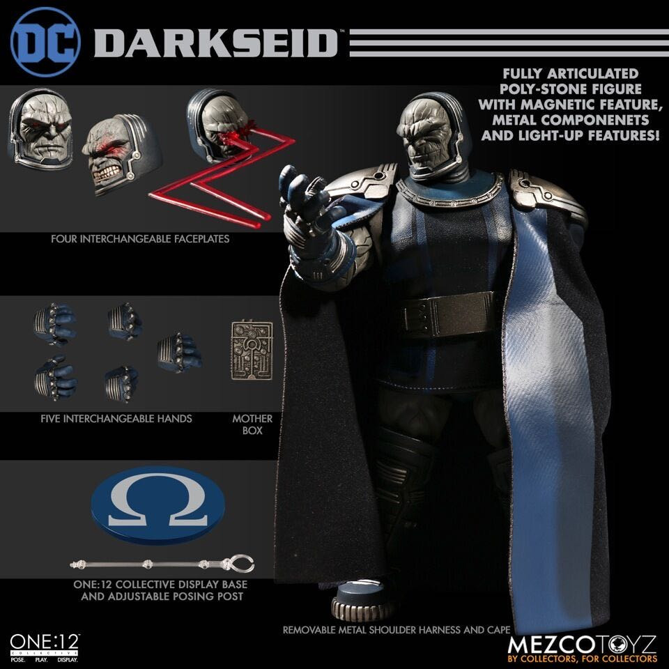 零元拍：Mezco Toyz蚂蚁：1/12 DC超级反派 - Darkseid/达克赛德