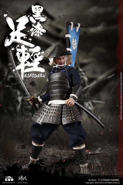 零元拍：COOMODEL 1/12 掌上帝国系列 日本战国系列PE009黑漆足轻 - 零元拍：COOMODEL 1/12 掌上帝国系列 日本战国系列PE009黑漆足轻