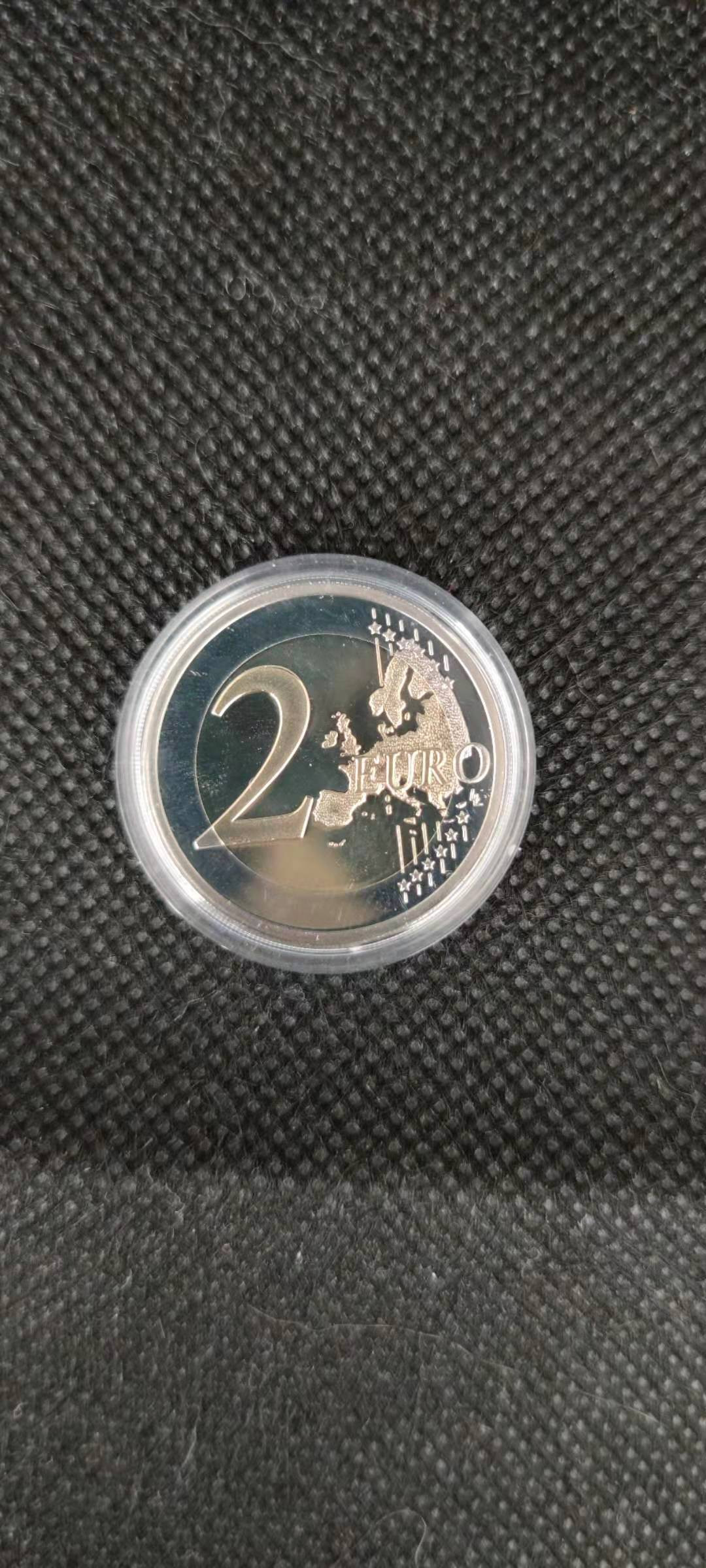 【随心拍&Getcoins】钱币拍卖第八十五期～ 比利时2020年画家杨.凡.艾克2欧双色精制纪念币