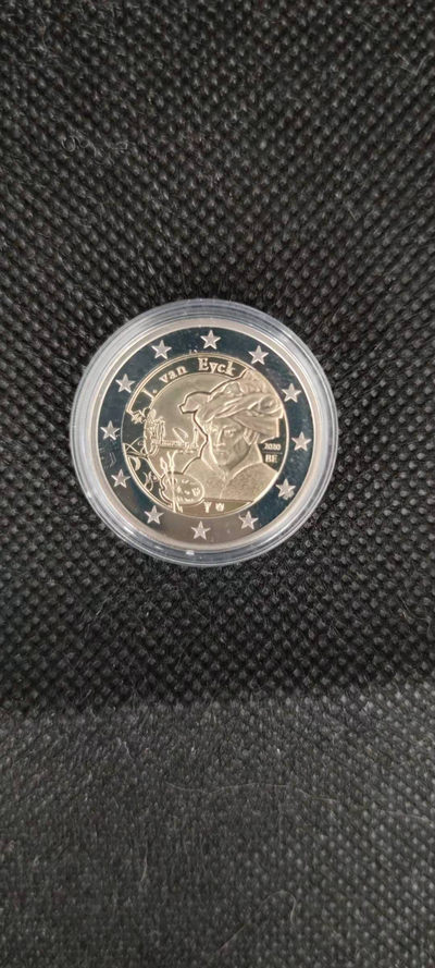 【随心拍&Getcoins】钱币拍卖第八十五期～ - 比利时2020年画家杨.凡.艾克2欧双色精制纪念币