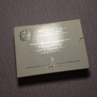 0起1加-纯粹捡漏拍-18场 - 意大利2004年5-10欧普契尼诞生百年纪念银币套装