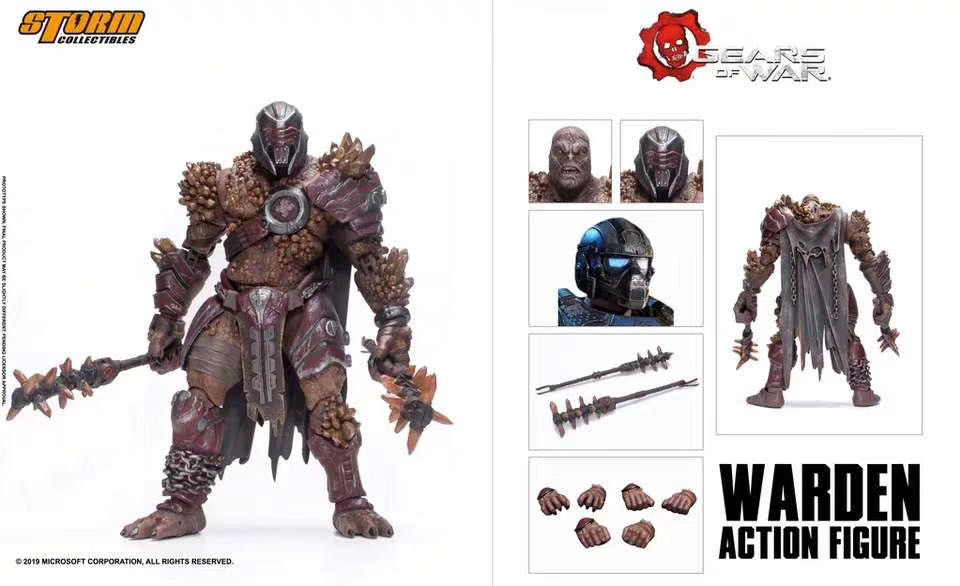 零元拍：Storm Toys：1/12 战争机器系列 Warden全新未拆。