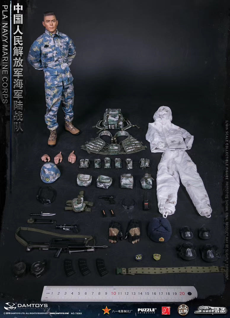 零元拍：DAMTOYS 78068 1/6 中国人民解放军海军陆战队