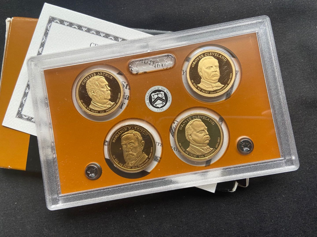 【币观天下】第143期钱币拍卖～ 2012年美国总统精制币4枚