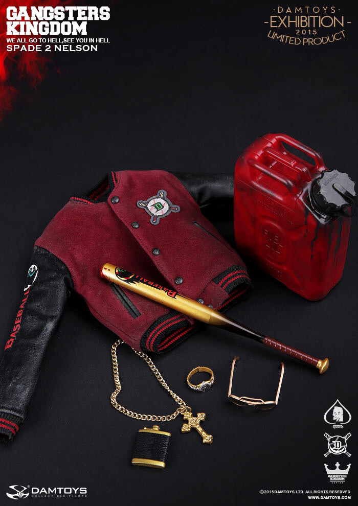 零元拍：DAMTOYS gk002ex【2015会场限定品】第一弹 - 1/6 黑帮王国系列 - 黑桃2 尼尔森（异色版）