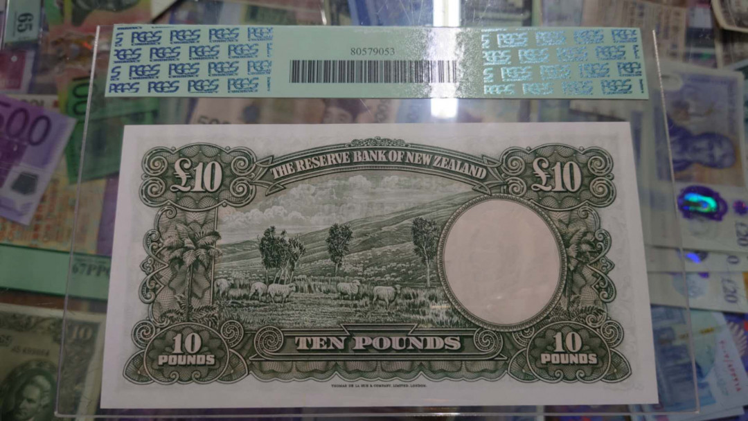 更新完毕【囧羊收藏】精选微拍第20期暨2021年第11期 世界精选货币 1967年新西兰储备银行10元 库克船长 PCGS67 尾号490