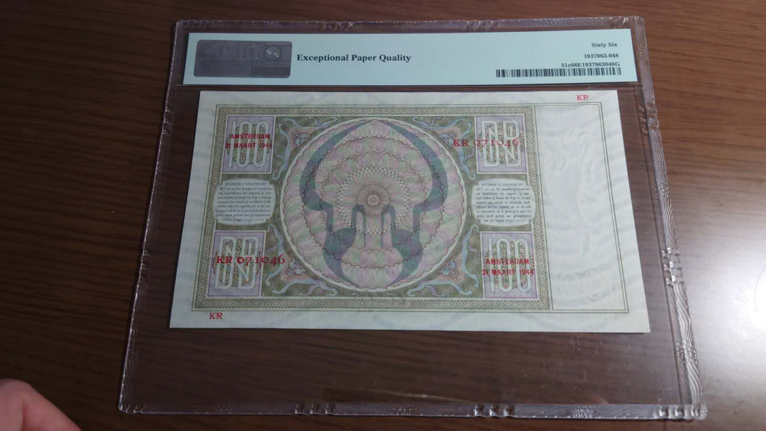 更新完毕【囧羊收藏】精选微拍第20期暨2021年第11期 世界精选货币 1942-44年荷兰100盾 PMG66E 全新绝品 
