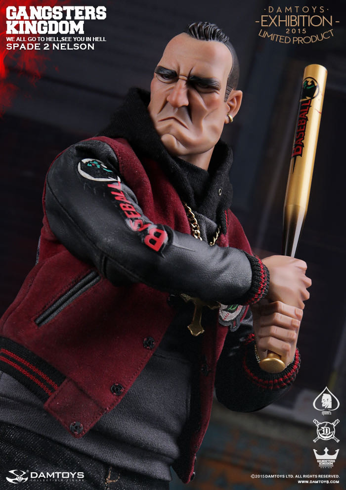 零元拍：DAMTOYS gk002ex【2015会场限定品】第一弹 - 1/6 黑帮王国系列 - 黑桃2 尼尔森（异色版）