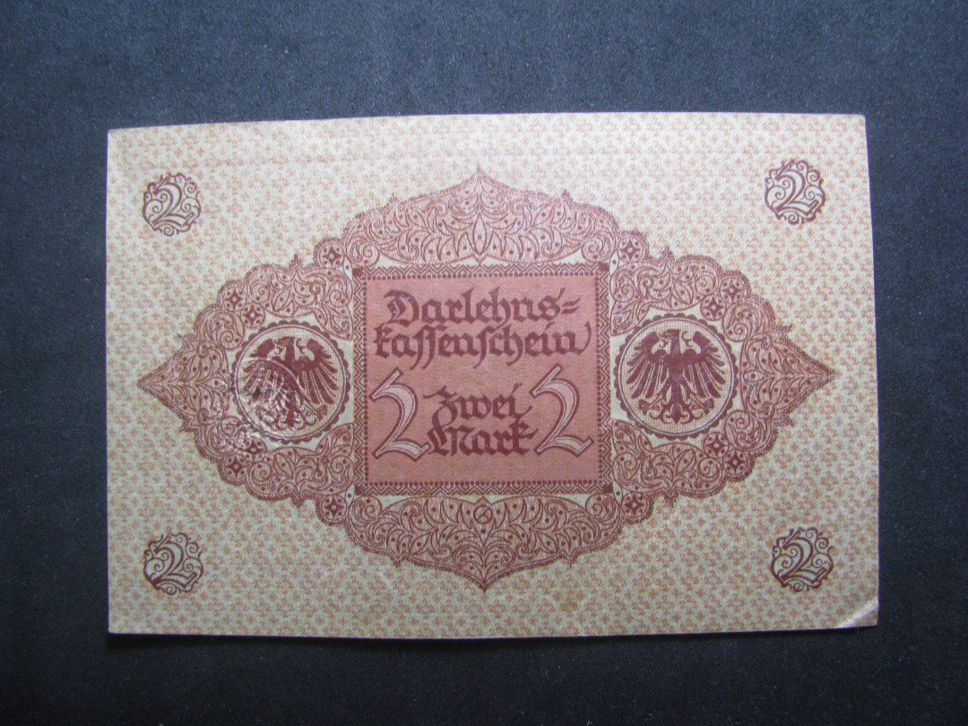 2021“王之爱好”第一期~外国纸币 德国马克：1920年，2马克，纸币