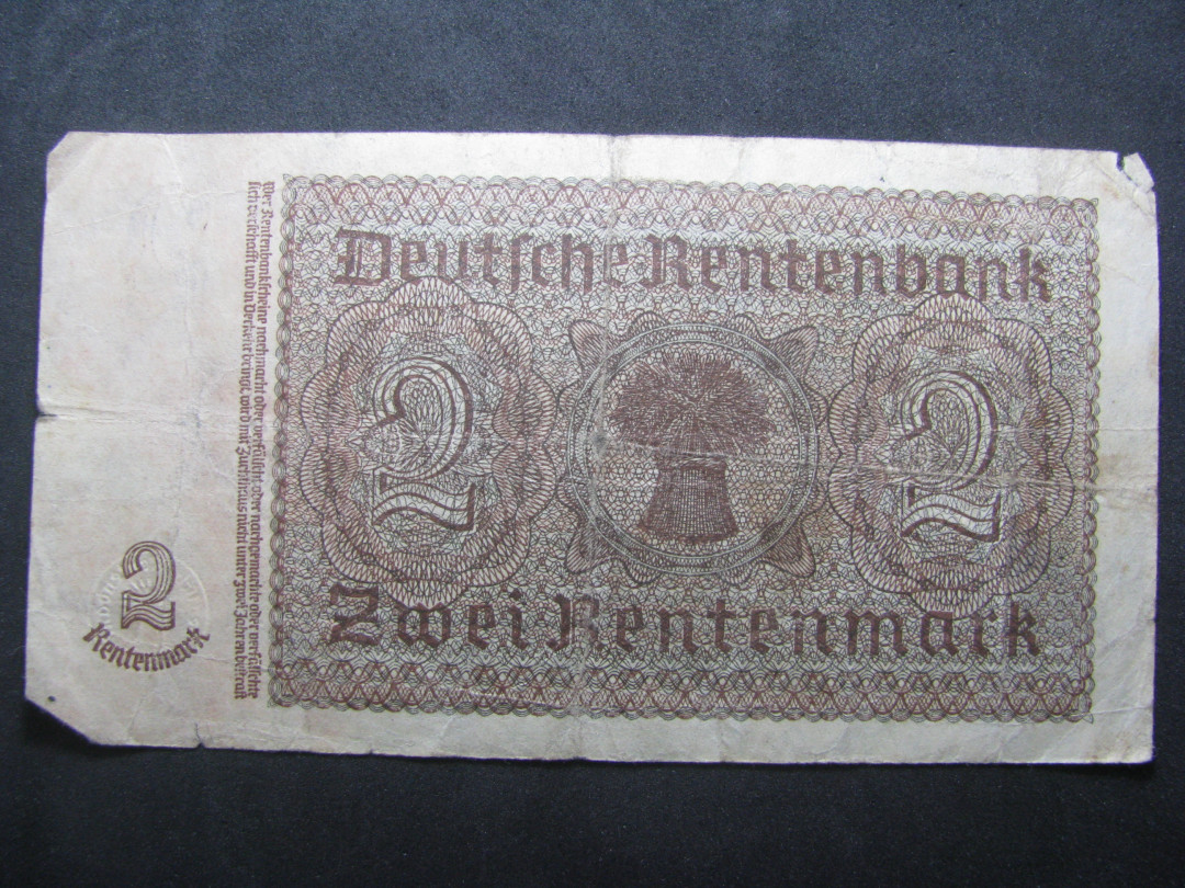 2021“王之爱好”第一期~外国纸币 德国马克：1937年，2马克，纸币