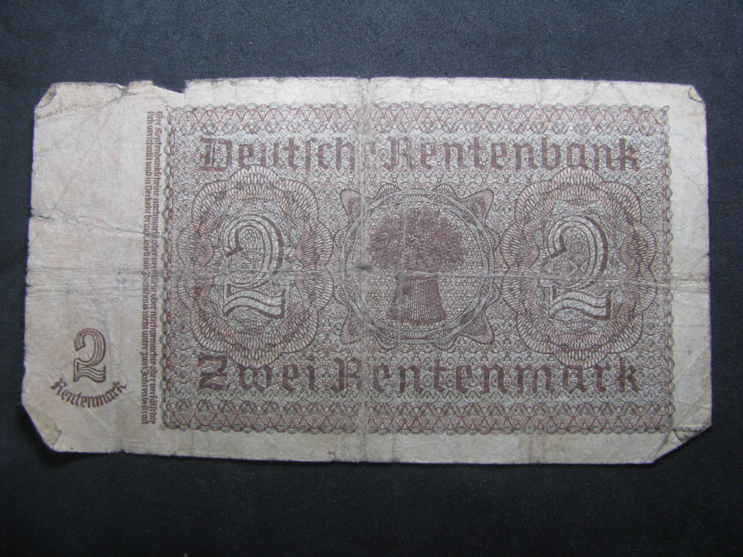 2021“王之爱好”第一期~外国纸币 德国马克：1937年，2马克，纸币