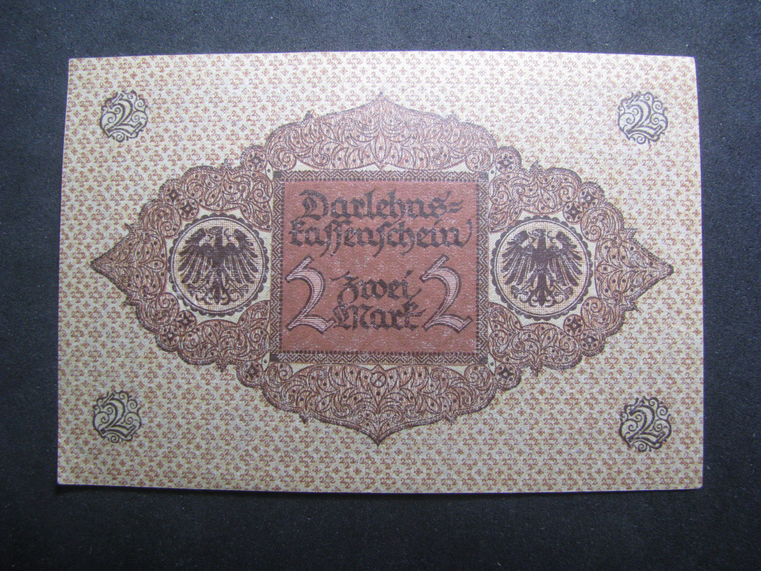 2021“王之爱好”第一期~外国纸币 德国马克：1920年，2马克，纸币