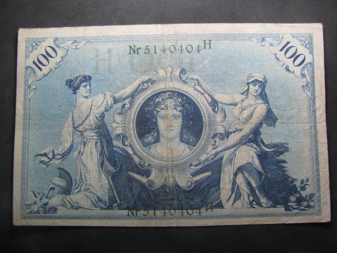 2021“王之爱好”第一期~外国纸币 德国马克：1908年，100马克，纸币