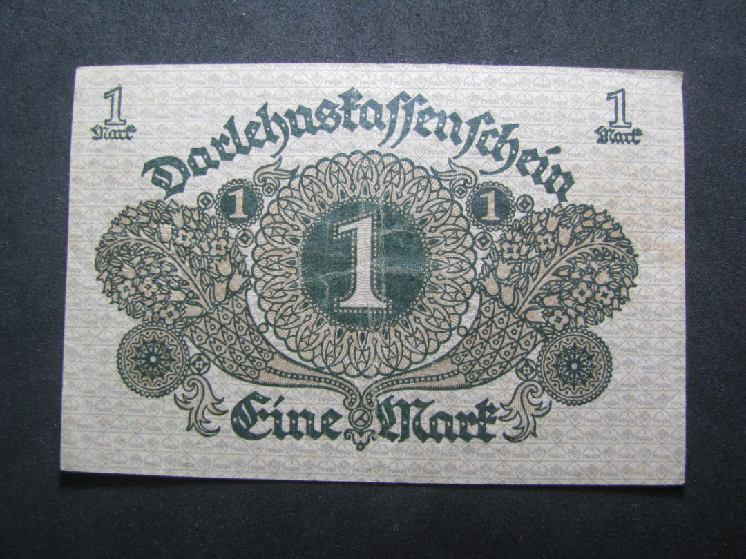 2021“王之爱好”第一期~外国纸币 德国马克：1920年，1马克，纸币