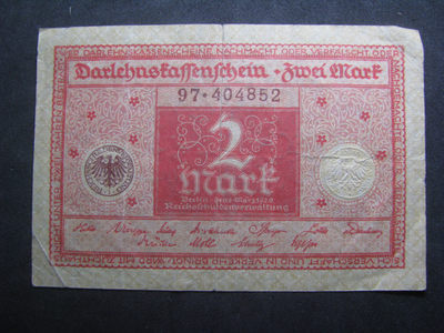 2021“王之爱好”第一期~外国纸币 - 德国马克：1920年，2马克，纸币