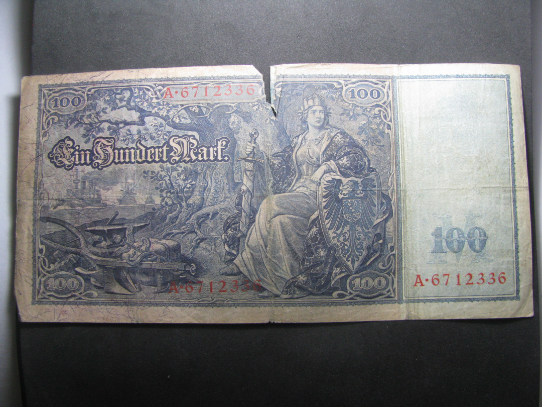 2021“王之爱好”第一期~外国纸币 德国马克：1910年，100马克，纸币