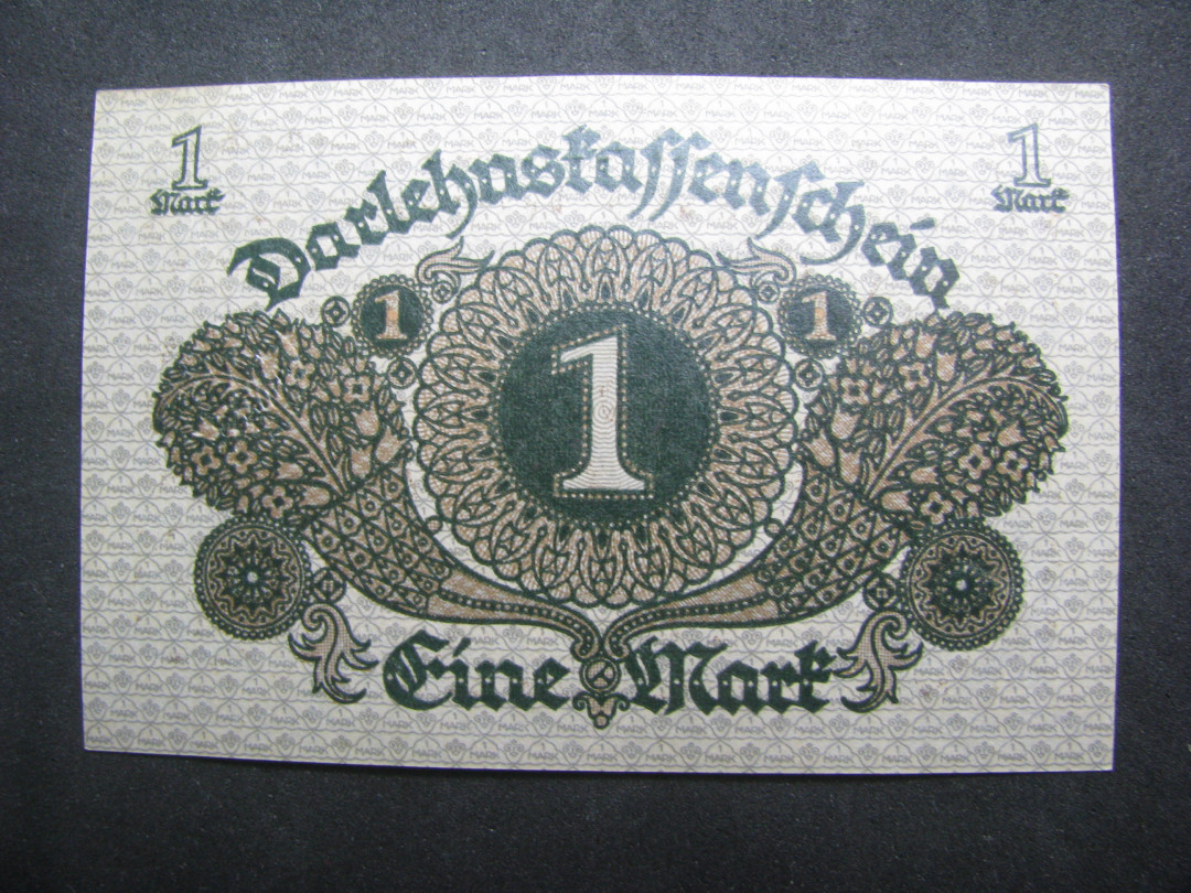 2021“王之爱好”第一期~外国纸币 德国马克：1920年，1马克，纸币