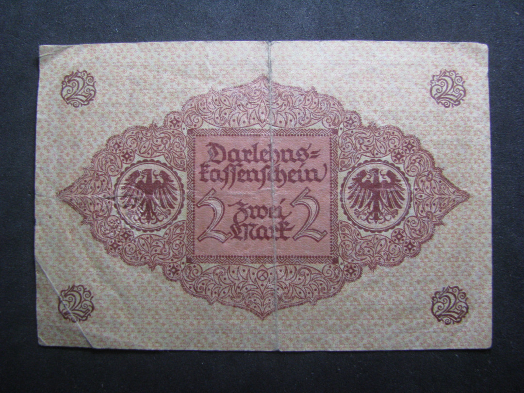 2021“王之爱好”第一期~外国纸币 德国马克：1920年，2马克，纸币