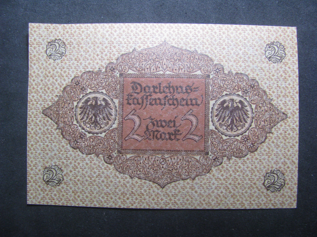 2021“王之爱好”第一期~外国纸币 德国马克：1920年，2马克，纸币