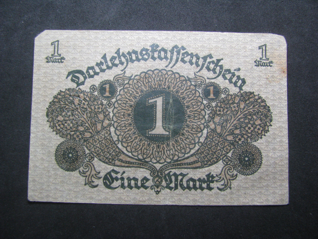 2021“王之爱好”第一期~外国纸币 德国马克：1920年，1马克，纸币