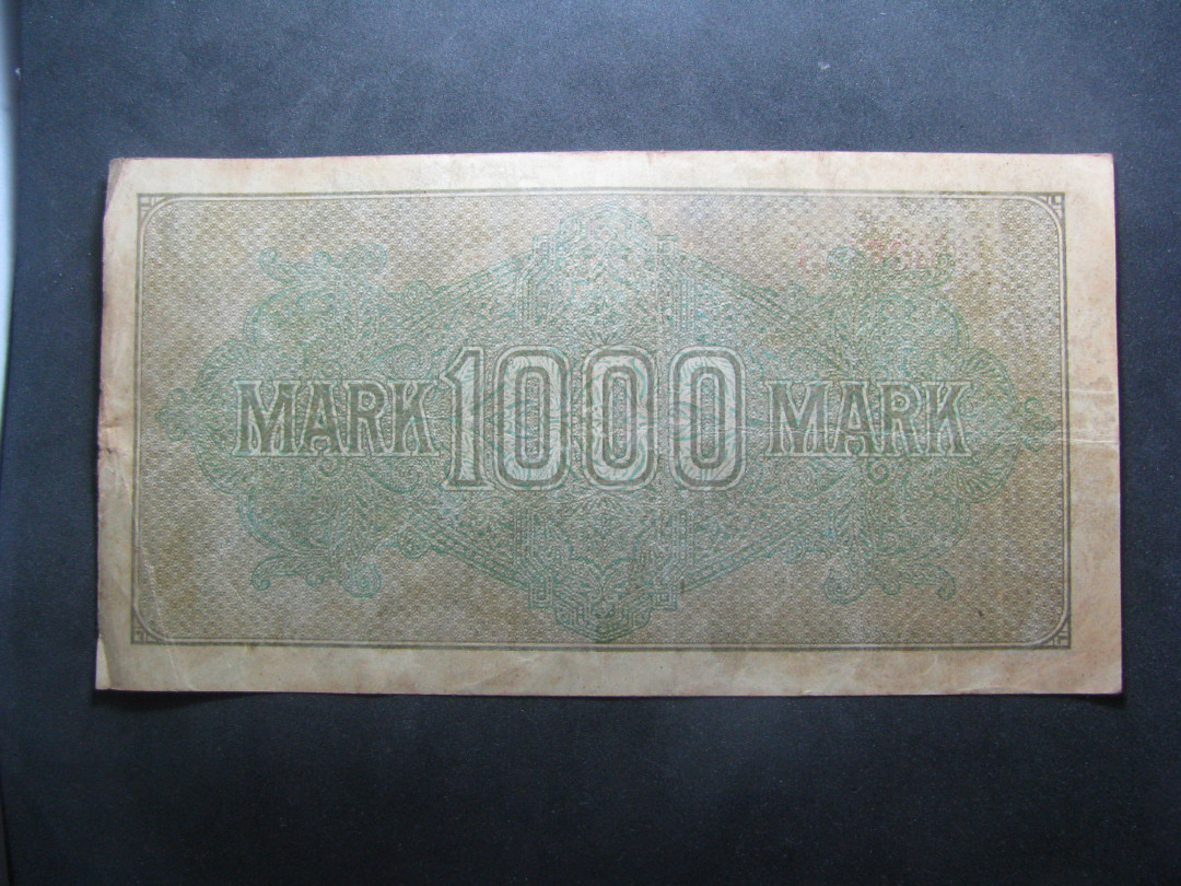 2021“王之爱好”第一期~外国纸币 德国马克：1922年，1000马克，纸币