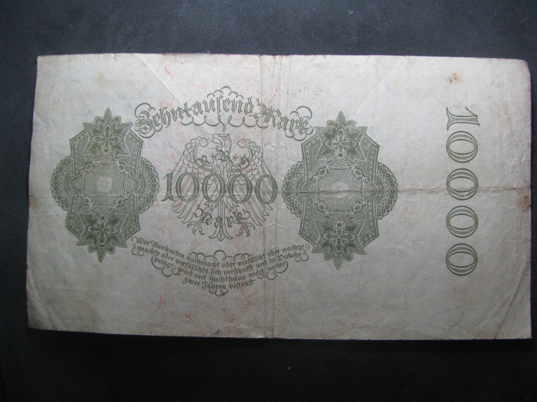 2021“王之爱好”第一期~外国纸币 德国马克：1922年，10000马克，纸币