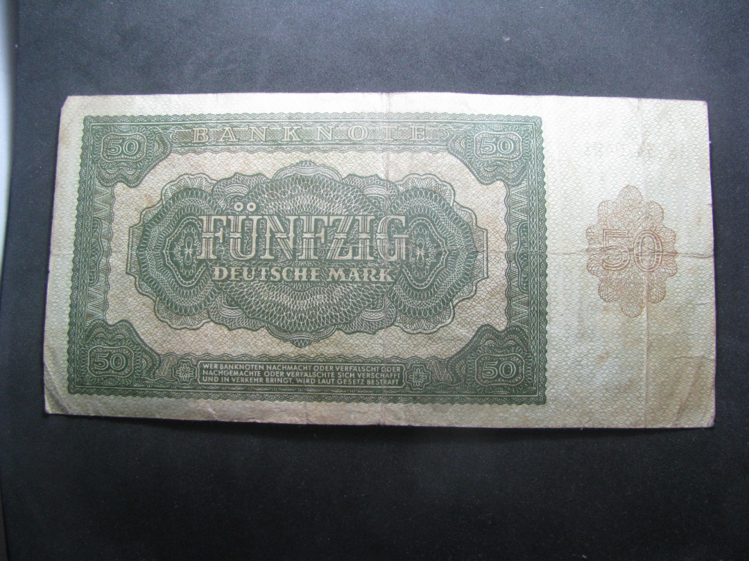 2021“王之爱好”第一期~外国纸币 德国马克：1948年，50马克，纸币