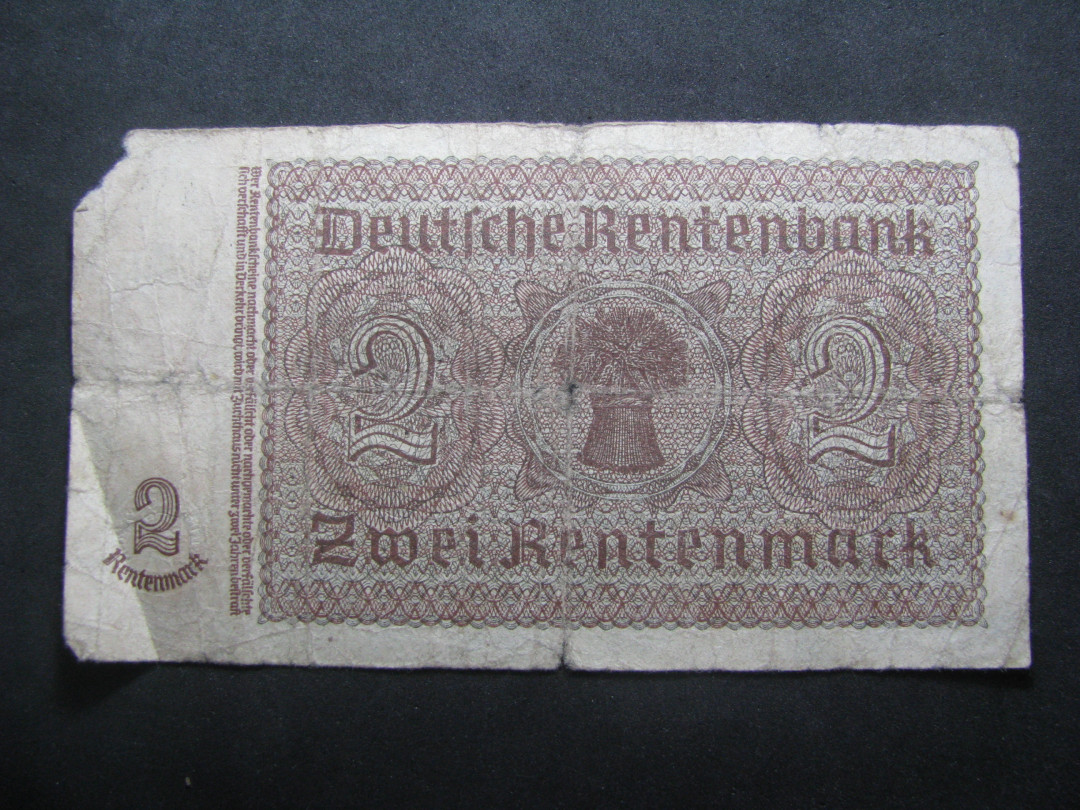 2021“王之爱好”第一期~外国纸币 德国马克：1937年，2马克，纸币