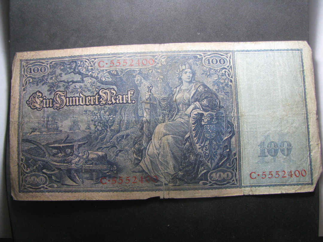 2021“王之爱好”第一期~外国纸币 德国马克：1910年，100马克，纸币