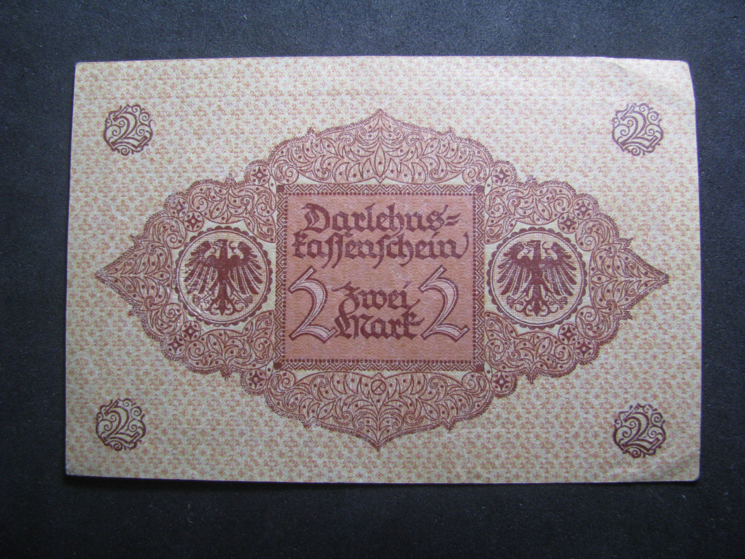 2021“王之爱好”第一期~外国纸币 德国马克：1920年，2马克，纸币
