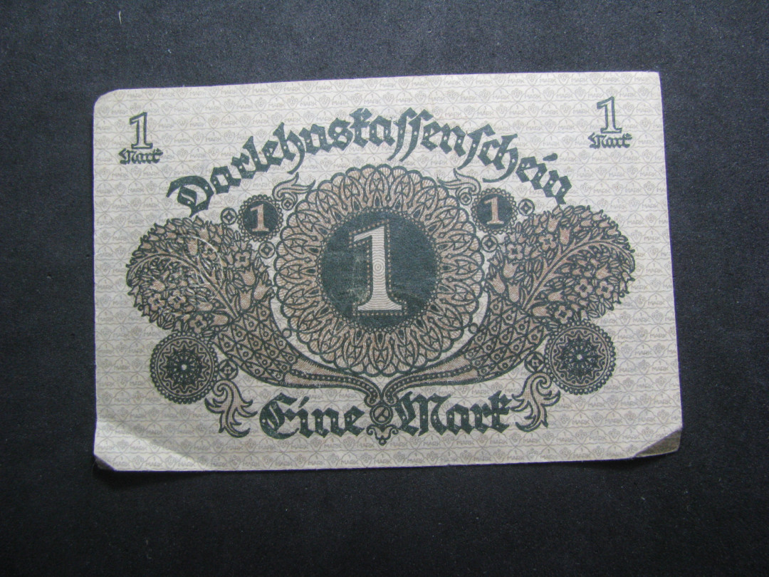 2021“王之爱好”第一期~外国纸币 德国马克：1920年，1马克，纸币