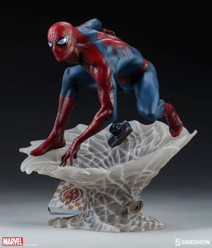 零元拍：Sideshow 200508 12寸 Mark Brooks Spider-Man 蜘蛛侠雕像