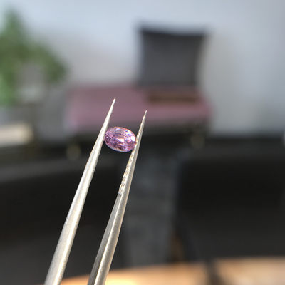 80年斯里兰卡宝石公司HH GEMS 【大牌尾单 小彩色蓝宝石专辑】 - Pink Sapphire 粉色蓝宝石 0.47ct 纯天然裸石