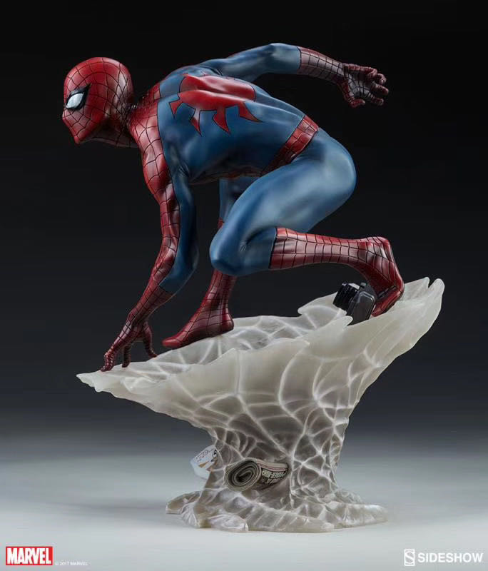 零元拍：Sideshow 200508 12寸 Mark Brooks Spider-Man 蜘蛛侠雕像