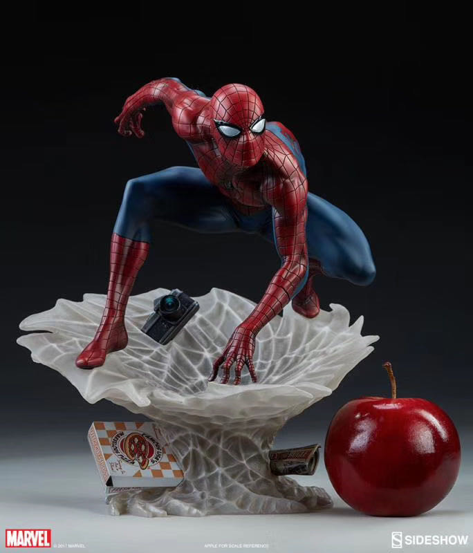 零元拍：Sideshow 200508 12寸 Mark Brooks Spider-Man 蜘蛛侠雕像