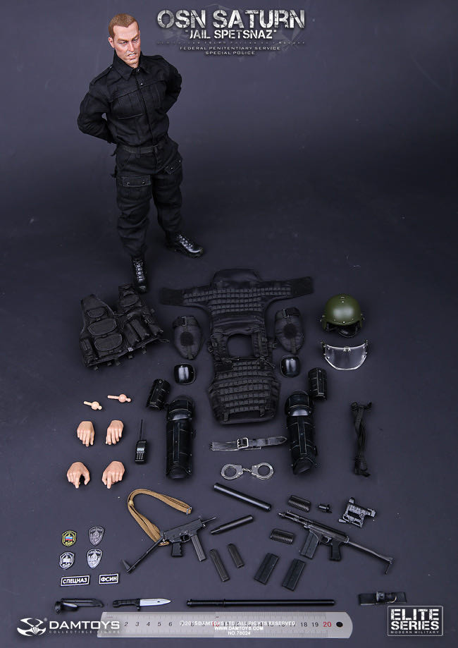 零元拍：DAMTOYS 78024 1/6 俄罗斯司法部 FSIN 土星特种部队，全新未拆