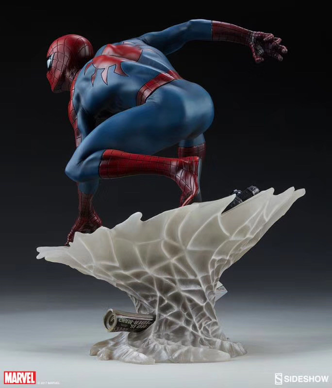 零元拍：Sideshow 200508 12寸 Mark Brooks Spider-Man 蜘蛛侠雕像