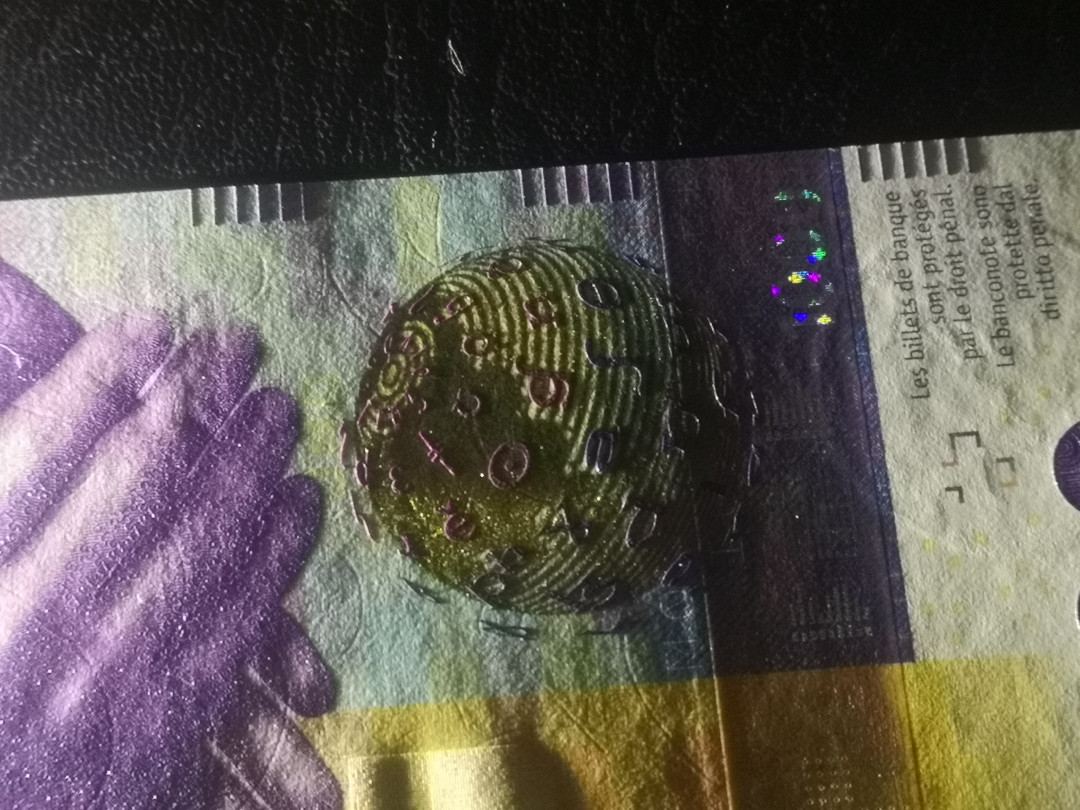 《外钞收藏家》第一百零七期拍卖 2017年瑞士 手版 1000法郎 全新UNC 居中非常好 品相完美