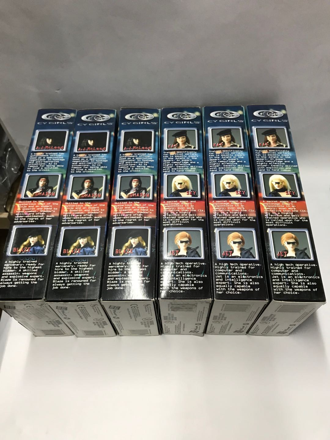 零元拍：BBI 绝版 1/6 CG CYGIRL六款一套，超牛藏品，品相完美