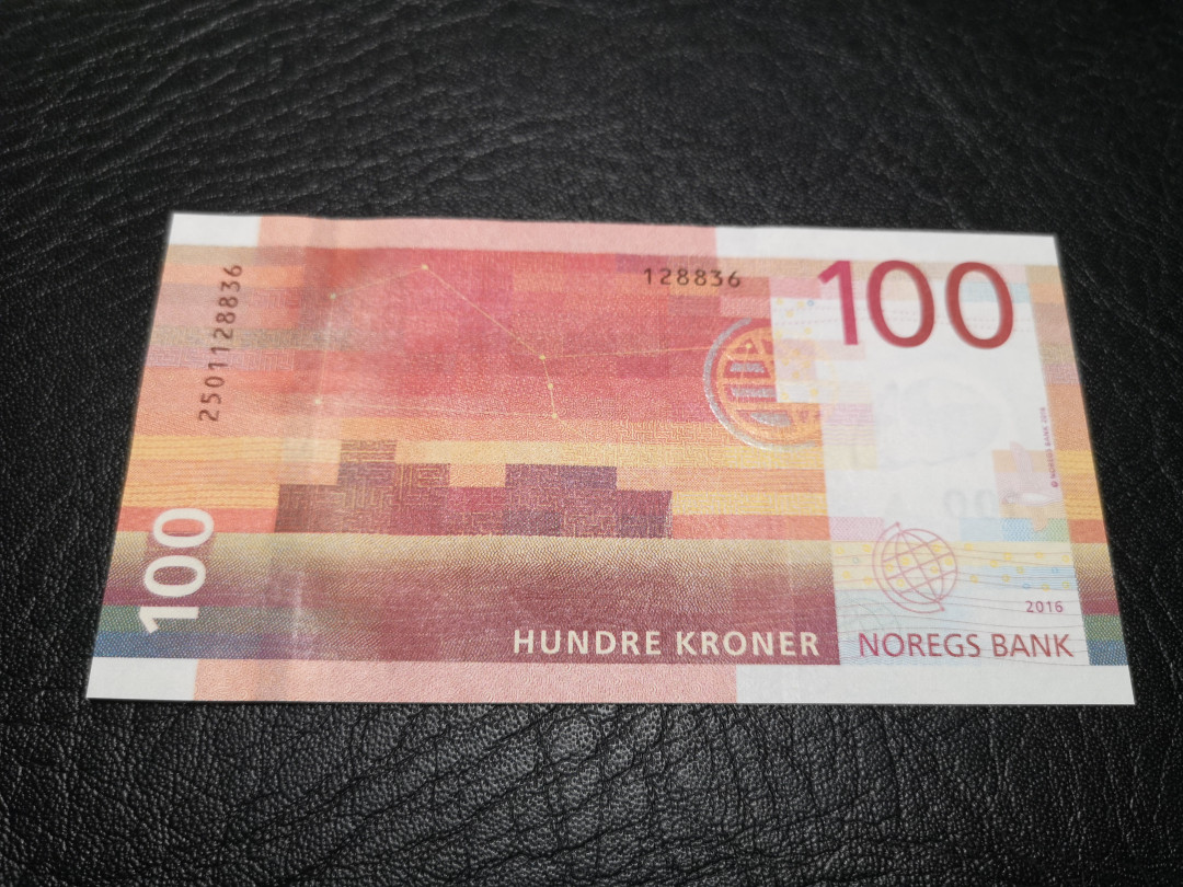 《外钞收藏家》第一百零七期拍卖 2016年挪威100克朗 全新UNC 无47