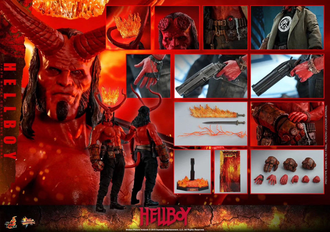 零元拍：HotToys：1/6 MMS527 地狱男爵 血皇后崛起 2019 Hellboy