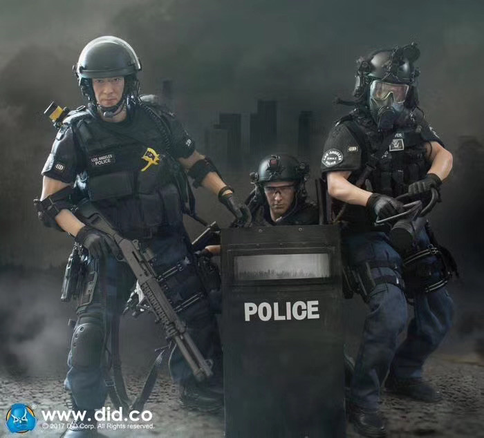 零元拍：DID MA1008 1/6 洛杉矶特警 LAPD SWAT 3.0 - Takeshi Yamada/山田武司