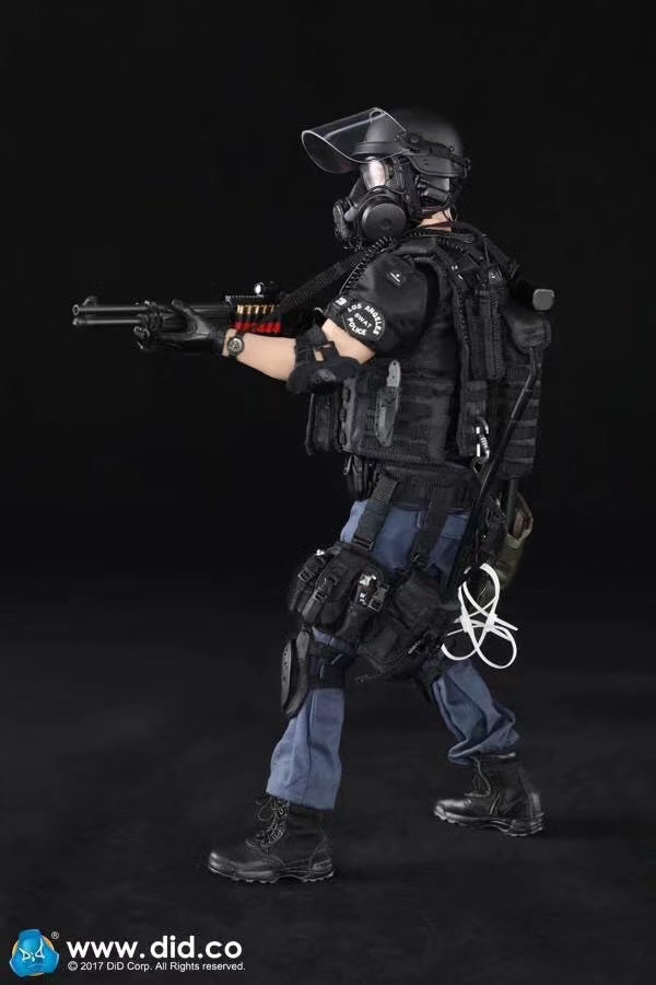 零元拍：DID MA1008 1/6 洛杉矶特警 LAPD SWAT 3.0 - Takeshi Yamada/山田武司