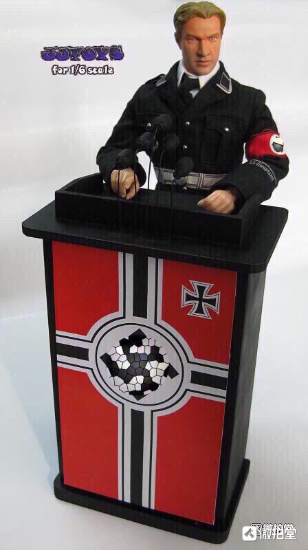 零元拍： JJTOYS:1/6比例-讲台 模型。拍品不含图中兵人。全新未拆。