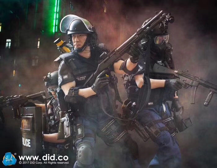 零元拍：DID MA1008 1/6 洛杉矶特警 LAPD SWAT 3.0 - Takeshi Yamada/山田武司