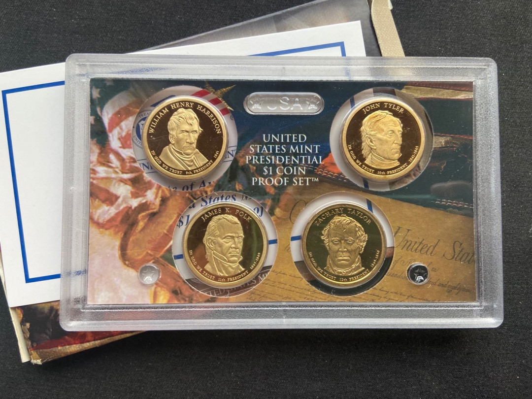 【币观天下】第144场拍卖 【美国】2012年总统精制币4枚